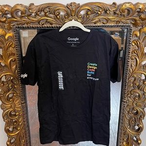Google Black T-shirt Men Size L